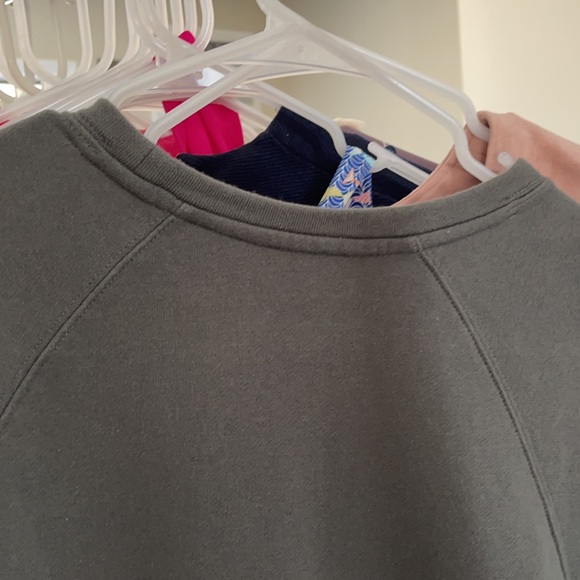 Athleta Grey sweatshirt dress with cinched waist - Picture 6 of 8